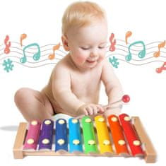 ER4 Lesene cimbale za otroške barvite izobraževalne cimbale