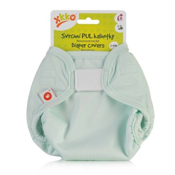 XKKO Plenične zgornje hlače, Newborn - Pastel Mint