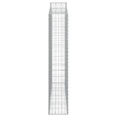 Vidaxl Obokane gabion košare 13kosov 200x30x160/180cm pocinkano železo