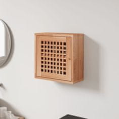 Vidaxl Stenska omarica 42x18x42 cm trdna orehovina