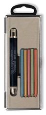 Koh-i-Noor črni svinčnik Versatil 5,6 mm Soft + 6 kovinskih barvnih črnil v škatli