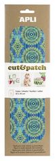 Apli Papir Cut&amp;Patch 30 x 50 cm - zeleno-modri motiv 3 kosi