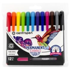 Centropen Marker 2896 Permanentni kreativni - komplet 12 barv