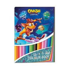 Barvni papirnati blok A4 - Crash Bandicoot