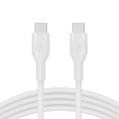 Belkin kabel, silikon, USB-C - USB-C 2.0, 3M, bel (CAB009bt3MWH)