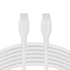 Belkin kabel, silikon, USB-C - USB-C 2.0, 3M, bel (CAB009bt3MWH)