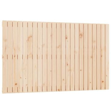 Vidaxl Stensko posteljno vzglavje 147x3x90 cm trdna borovina