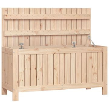 Vidaxl Vrtna škatla 108x42,5x54 cm trdna borovina