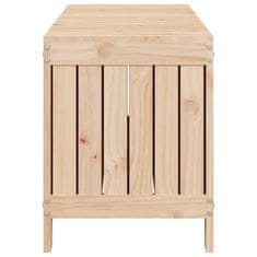 Vidaxl Vrtna škatla 108x42,5x54 cm trdna borovina