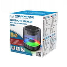 Esperanza Esperanza - Bluetooth zvočnik - RGB - za ponovno polnjenje 