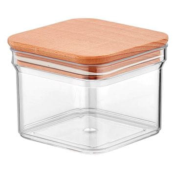 Northix Kozarec za shranjevanje z lesenim pokrovom - 0,5 L