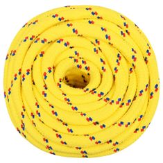 Greatstore Čolnarska vrv, rumena, 16 mm, 50 m, polipropilen