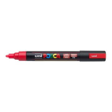 Uni-ball POSCA akrilni marker fluo rdeče barve 2,5 mm