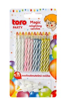 Toro TORTNE SVEČE 12 KOSOV + DRŽALA 12 KOSOV