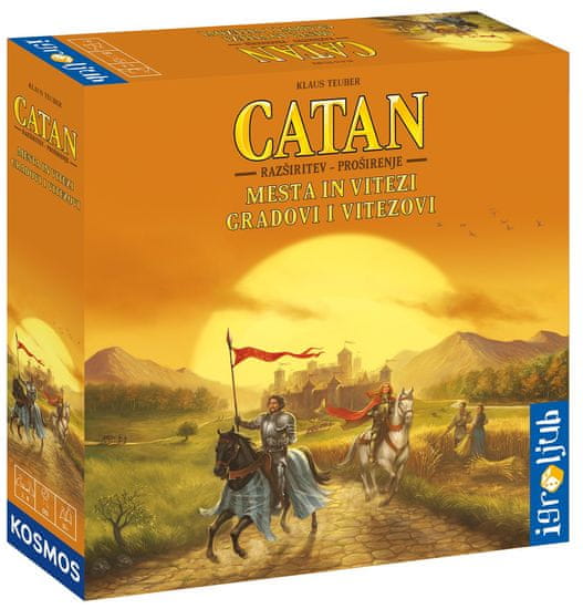 Igroljub družabna igra Catan, razširitev Mesta in Vitezi