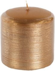 Cilinder za svečo Žični motiv Contours 70x70 mm - zlata kovinska barva