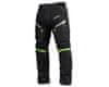 Moške motoristične hlače FIORANO tekstilne črne/zelene L