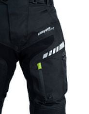 Cappa Racing Moške motoristične hlače FIORANO tekstilne črne/zelene XL