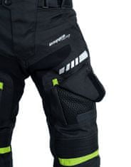 Cappa Racing Moške motoristične hlače FIORANO tekstilne črne/zelene 2XL