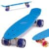 Ikonka Aga Frisbee rolka za skateboard LED modra