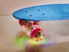 Ikonka Aga Frisbee rolka za skateboard LED modra