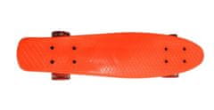 Ikonka Aga Frisbee rolka za skateboard LED oranžna