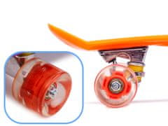Aga Frisbee skateboard LED kolesa oranžna