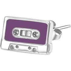 Rosato Srebrni enojni uhani Radio kaseta Storie RZO025R