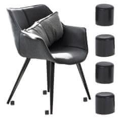 Aga Furniture prevleke za noge stolov 22 mm črne