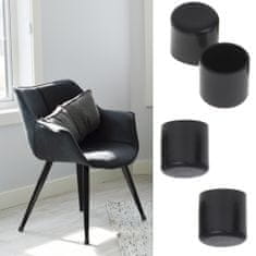 Aga Furniture prevleke za noge stolov 22 mm črne