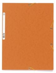 Exacompta Kartoteke z gumico A4 400 g/m2 - oranžne barve