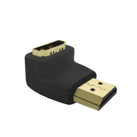 Qoltec adapter HDMI A moški | HDMI A ženski | kotni