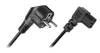 Cabletech Kabel napajalni 220V Euro kotni 3m 90°/90°, za računalnik