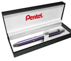 Pentel EnerGel gelsko pero BL407 - vijolično 0,7 mm v darilni škatli