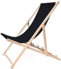 eoshop Leseni ležalnik Bahama BLACK