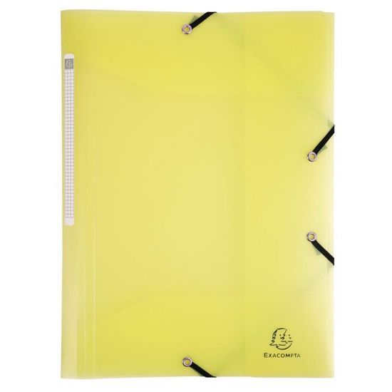 Exacompta Pastel PP Kartoteke z gumico A4 - rumene
