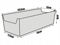 shumee Organizator za začimbe s 5 predelki 30x13x8 cm