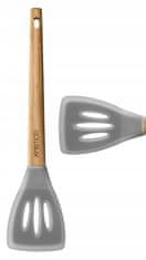 shumee Ambition Silikonska kuhinjska lopatka z luknjami 32,7 cm siva