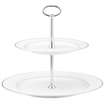 shumee Stojalo za torto Ambition Glamour iz porcelana, večplastno, 23 cm