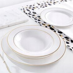 shumee Ambition bel porcelanast krožnik za juho 23 cm