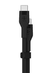 Belkin kabel, USB-C, silikon, 2m, črn (CAB009bt2MBK)