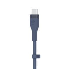 Belkin kabel, USB-C, silikon, 3m, moder (CAB009bt3MBL)