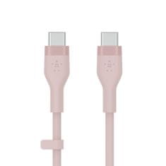 Belkin kabel, USB-C, silikon, 3m, roza (CAB009bt3MPK)