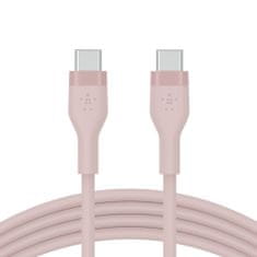 Belkin kabel, USB-C, silikon, 1m, roza (CAB009bt1MPK)