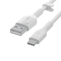 Belkin kabel, USB-C, USB-A, silikon, 1m, bel (CAB008bt1MWH)