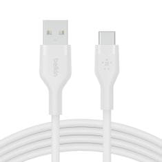 Belkin kabel, USB-C, USB-A, silikon, 2m, bel (CAB008bt2MWH)