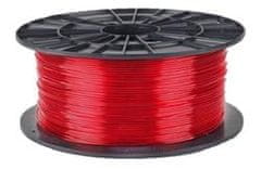 Filament PM tiskarska vrvica/filament 1,75 PETG prozorna rdeča, 1 kg
