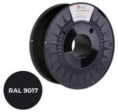 C-Tech tiskalna struna PREMIUM LINE ( filament ), PLA, transportna črna, RAL9017, 1,75mm, 1kg