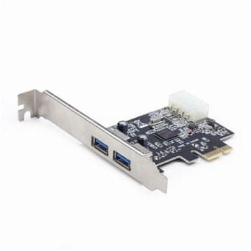 Gembird PCIe krmilnik 2x USB 3.0 ext.+1 USB2.0 internal, PCIe Express