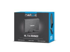 Natec Rhino 3,5-palčni zunanji trdi disk USB 3.0, črn, vključno z napajalnikom